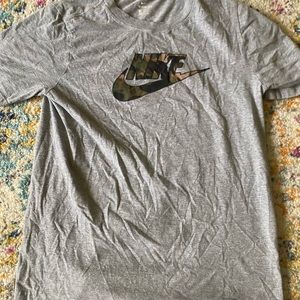 The Nike Tee - Boys - Grey/ Camo - XL